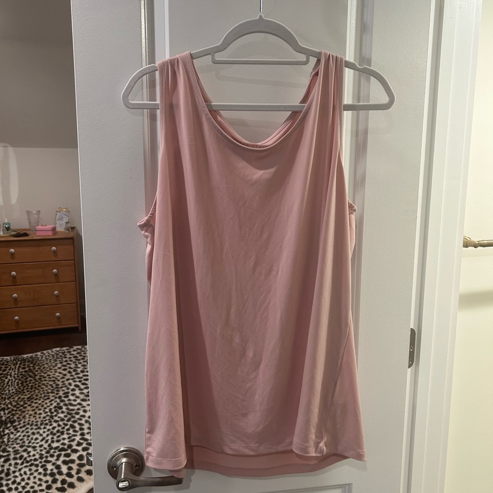Susan Graver Soft Pink Tank Top